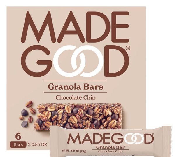 MadeGood chocolate chip granola bar
